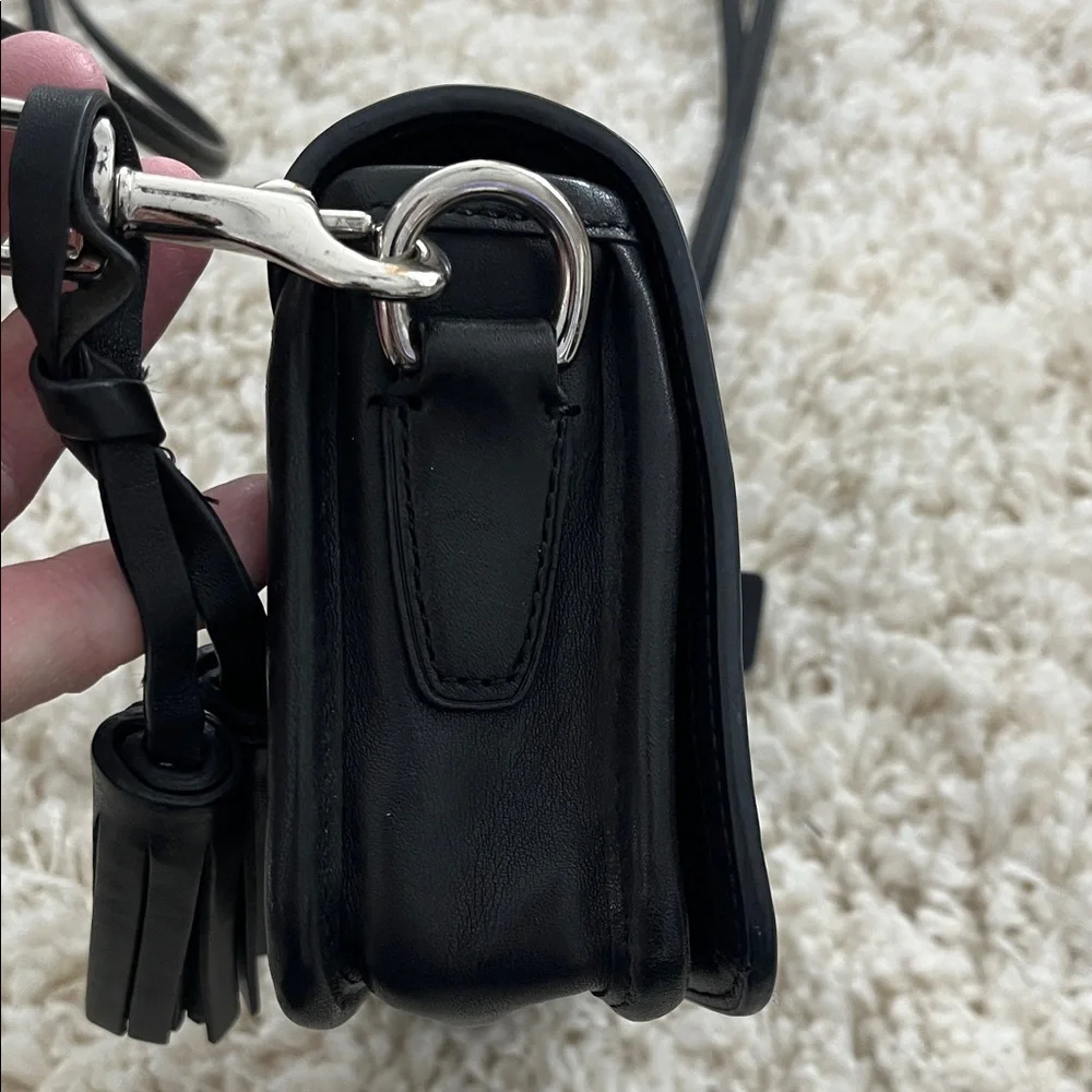 Coach Black Leather Crossbody Bag - Picture 2 of 16